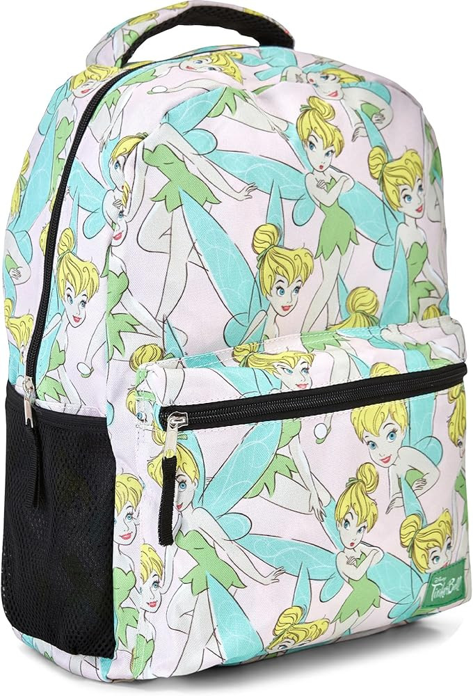 Disney Tinker Bell Allover Backpack - Tinker Bell Fairy Backpack - Officially Licenced School Boo... | Amazon (US)