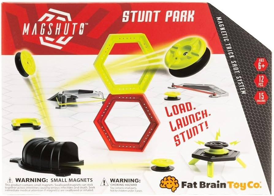 Fat Brain Toys Magshuto Stunt Park, Trick Shot System, Magnet Toys Skill Disc Launch Set, Magnet ... | Amazon (US)