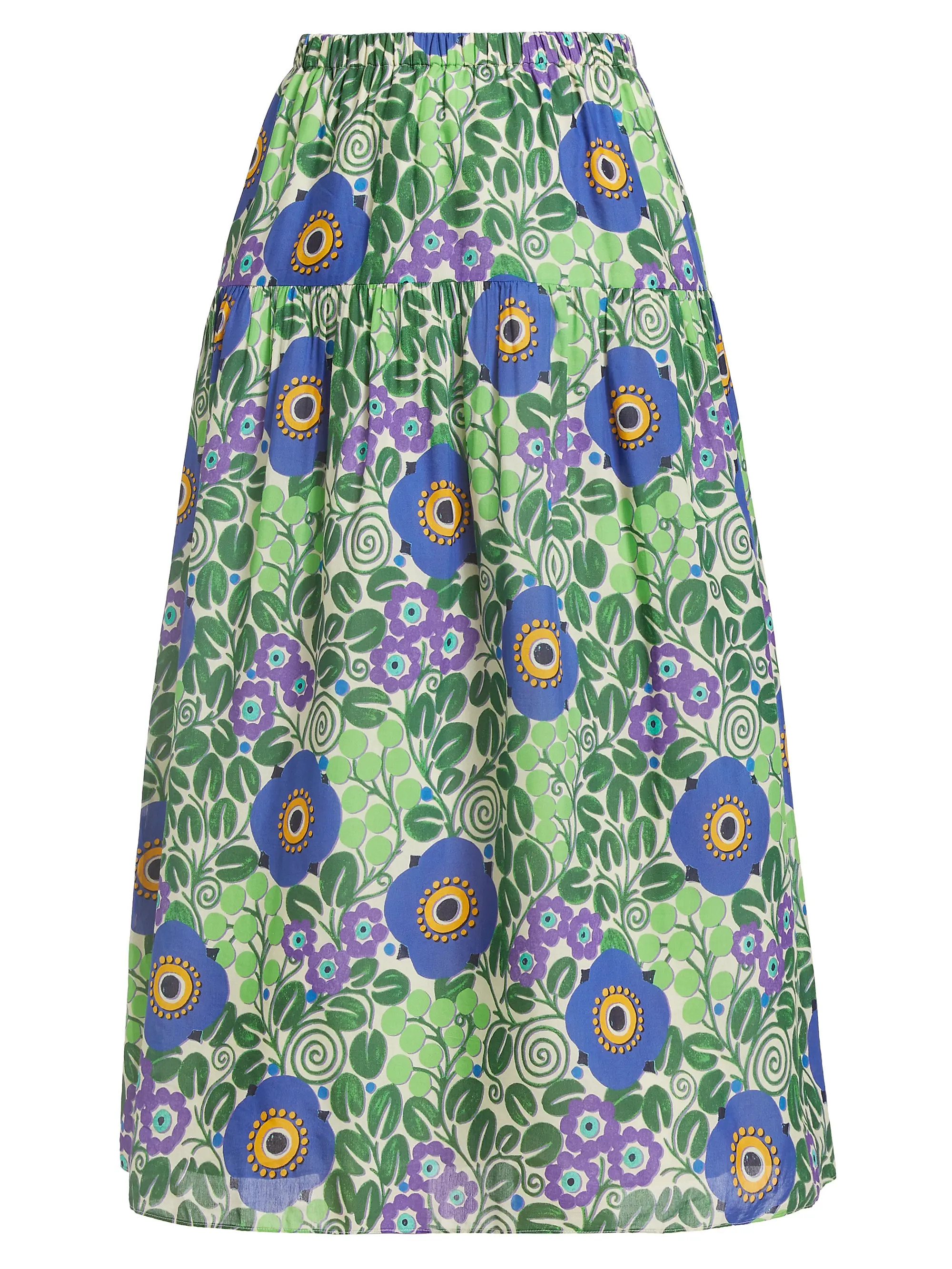 Shop Rhode Ariella Geometric Floral Maxi Skirt | Saks Fifth Avenue | Saks Fifth Avenue