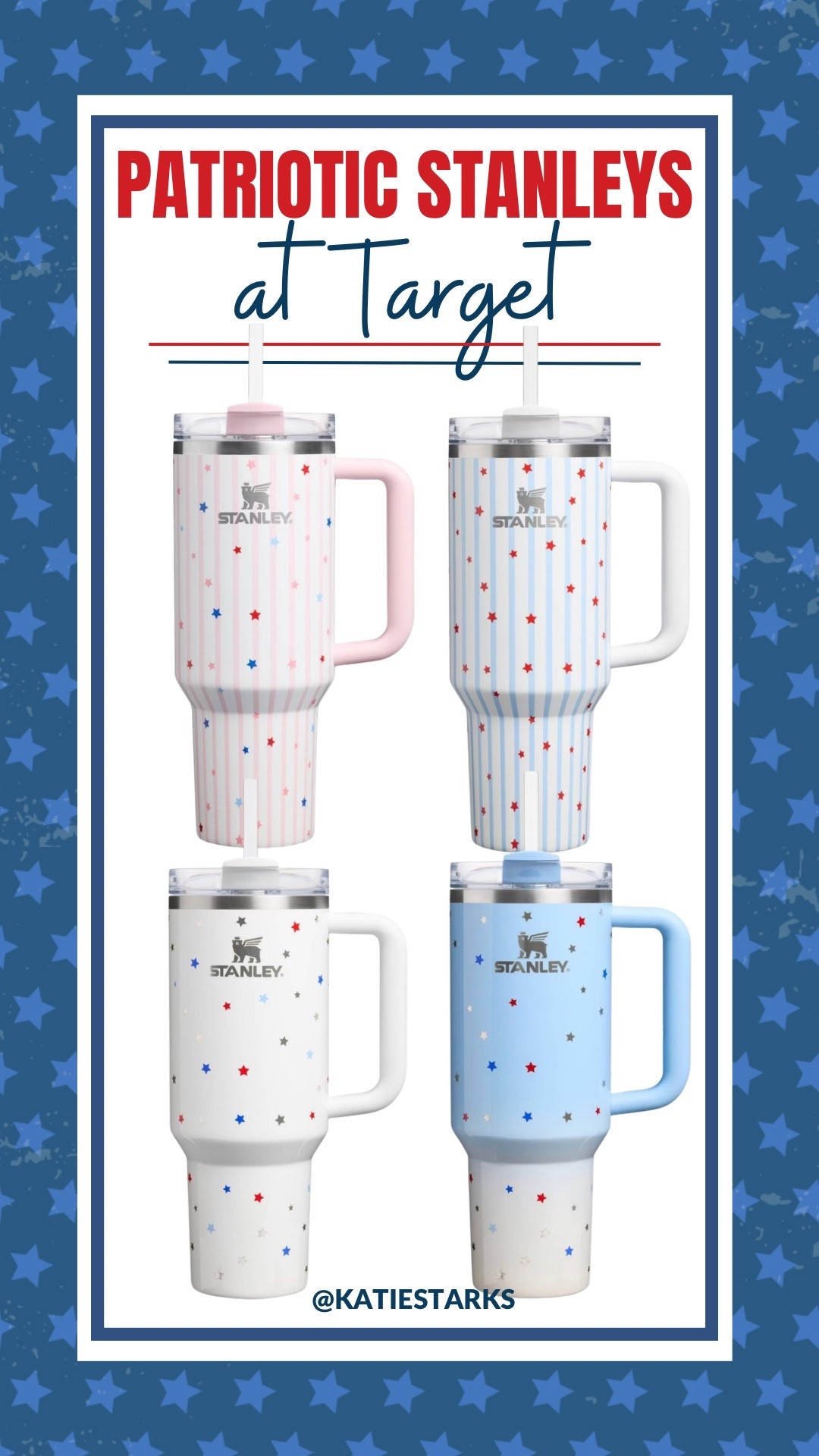 Patriotic Stanley’s at @Target - I need them all!

#LTKSeasonal #LTKHome #LTKOver40