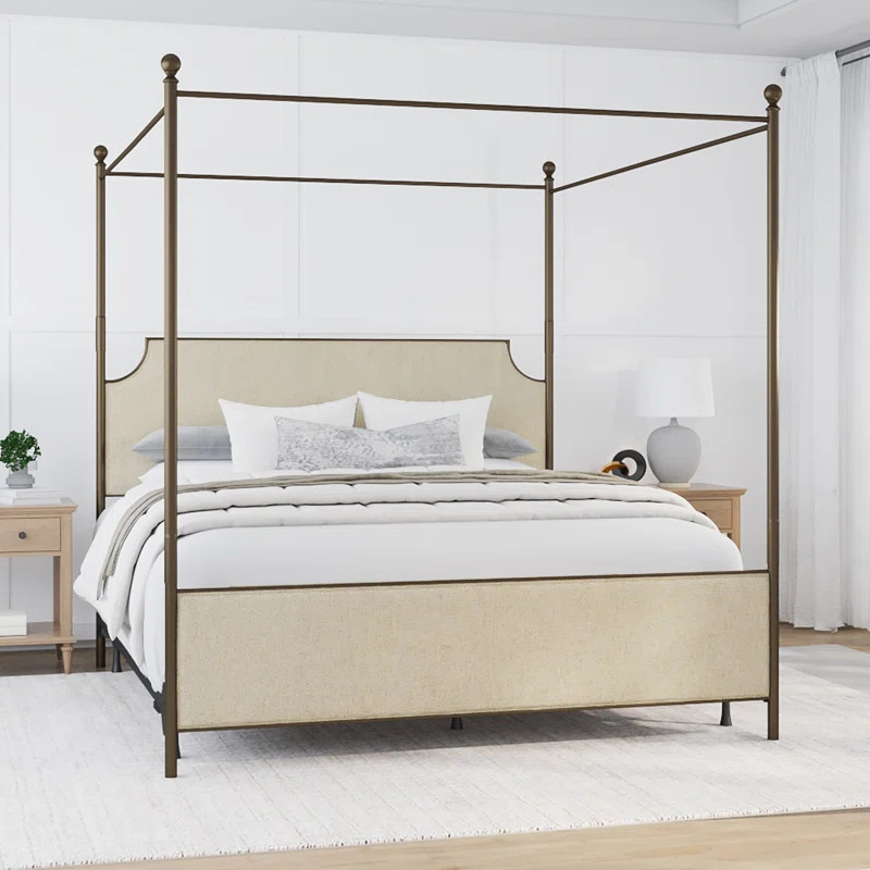 Olague Low Profile Canopy Bed | Wayfair North America