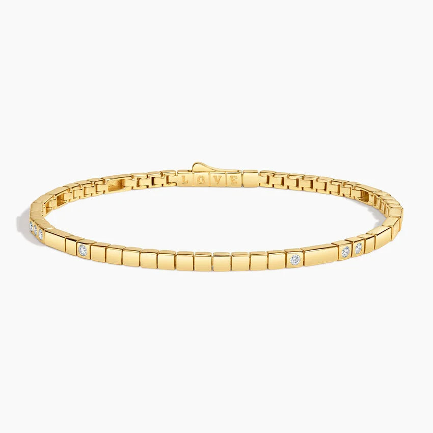 Petite Love Decoded 6.5 in. Diamond Bracelet (1/4 ct. tw.) | Brilliant Earth