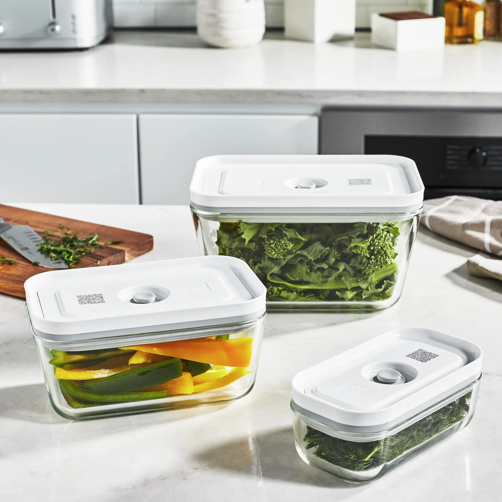 ZWILLING J.A. Henckels ZWILLING Fresh & Save 3-Piece Glass Food Storage Container, Meal Prep Cont... | Wayfair North America