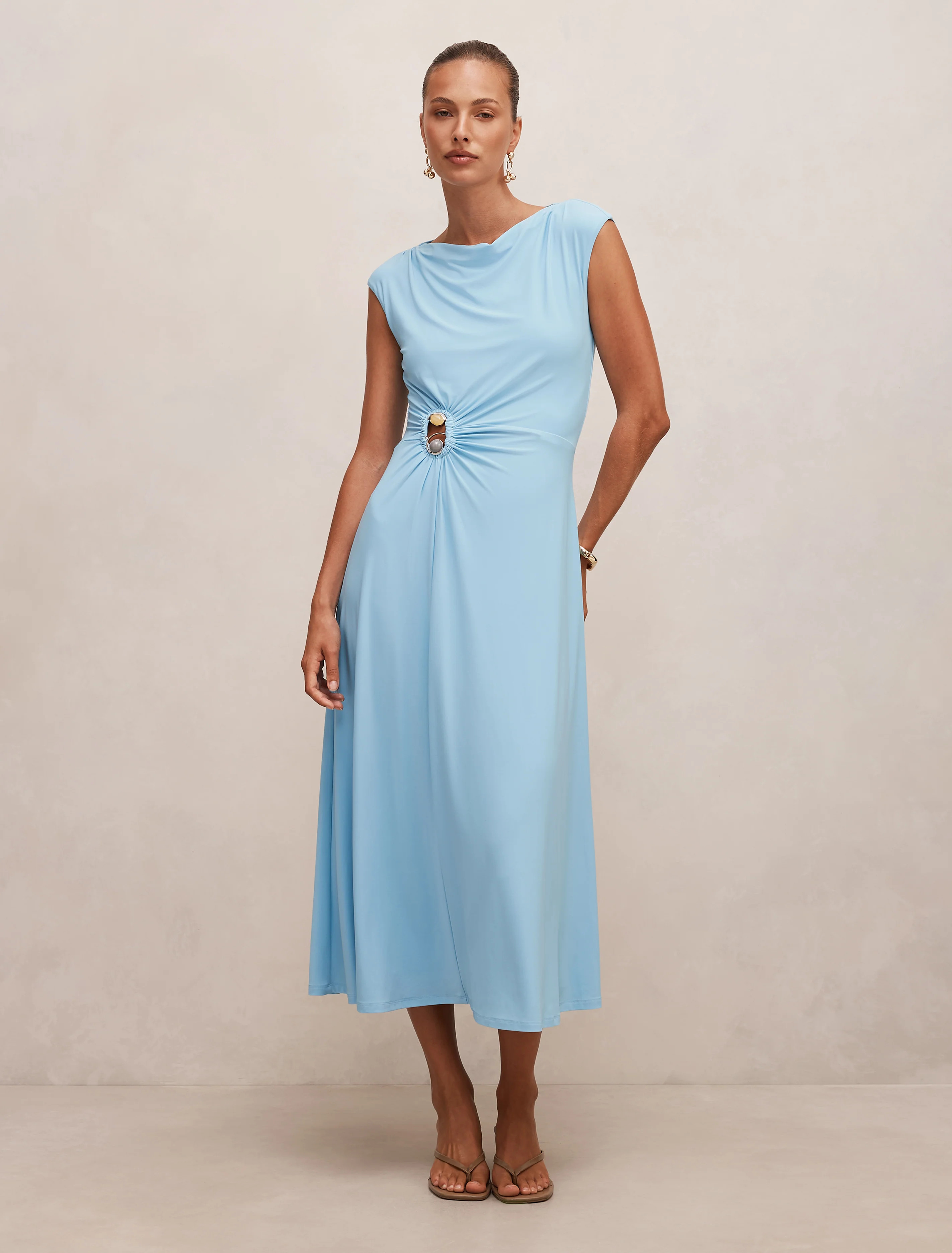 Alaia Gathered Hardware Blue | Ever New US