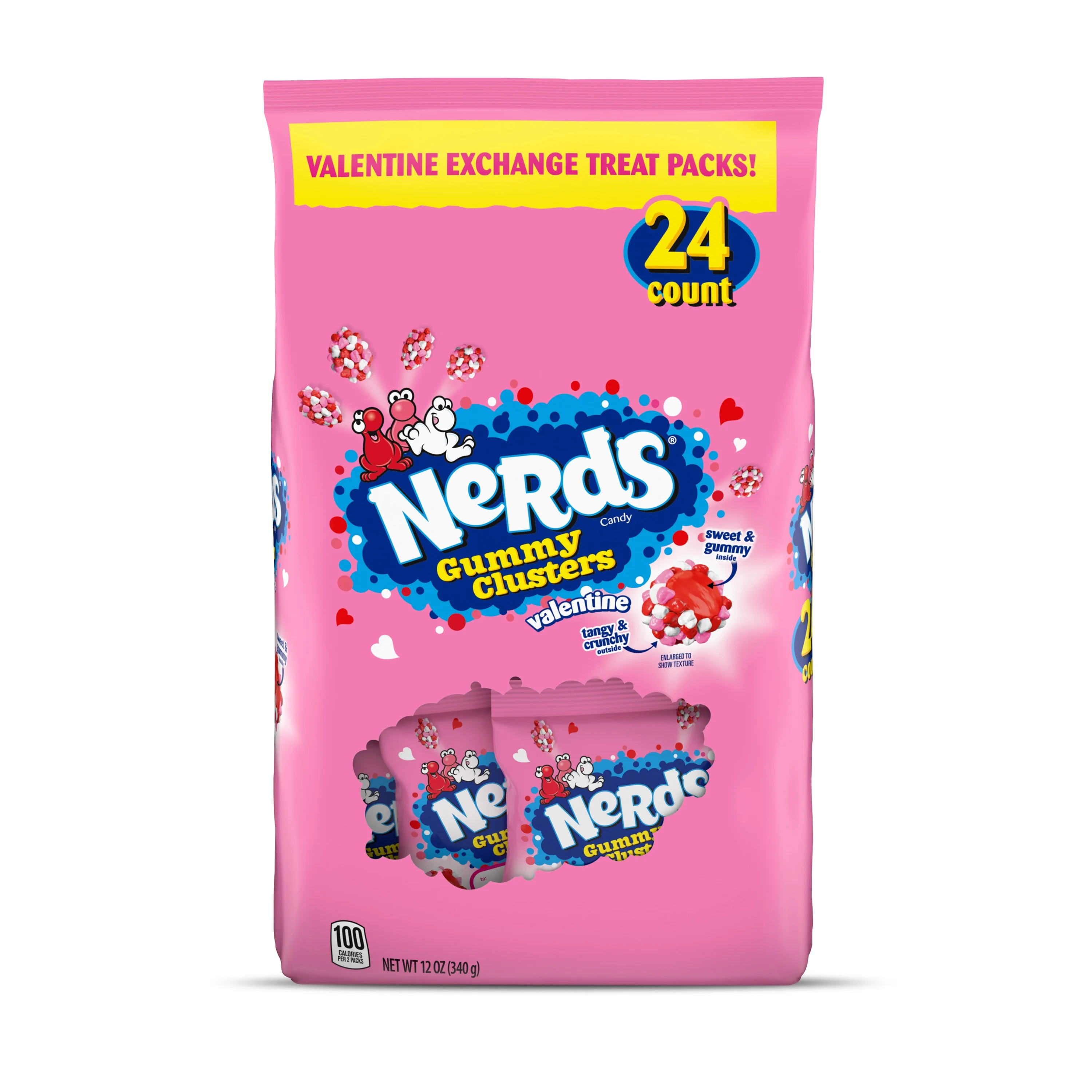 Nerds Valentine's Day Friendship Exchange Gummy Clusters, 24 Individual Packs | Walmart (US)