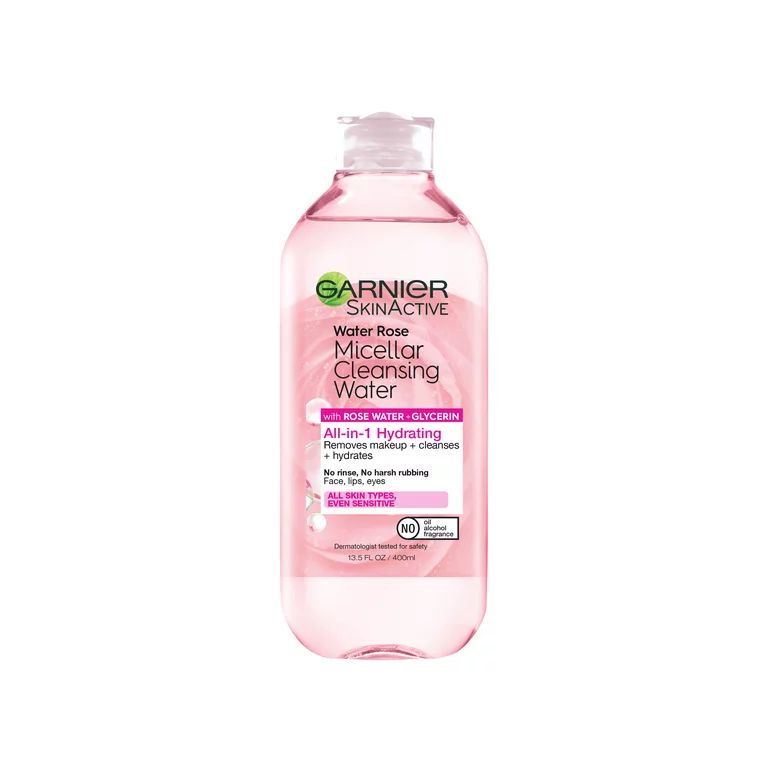 Garnier SkinActive Rose Water Micellar Cleansing Water, 13.5 fl oz | Walmart (US)