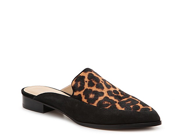 Gunmetal Carlen Mule - Women's - Black/Light Brown Leopard | DSW