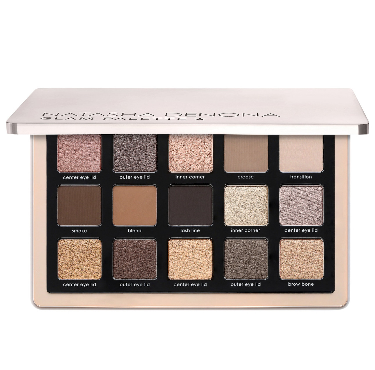 What it is: An everyday palette that creates super-dramatic smokey eyes as well as a variety of natural and extreme glam looks. 

Ingredient Callouts: Free of parabens. This product is also cruelty-free.

What Else You Need to Know: This palette includes shades named after the ideal place to apply them, helping you recreate glam makeup looks. It‘s as if you have special insider makeup tips from Natasha Denona herself when you apply these shades. 

This Set Contains:
- 15 x 0.65 oz/ 19.25 g Eyeshadows in Center Eye Lid 320M (dusty light rose), Outer Eye Lid 321M (medium warm grey brown), Inner Corner 322K (peachy champagne), Crease 323CM (medium cool taupe), Transition 324CM (mushroom grey), Smoke 325CM (medium cool brown), Blend 326CM (cool sienna), Lash Line 327CM (deep cool brown), Inner Corner 328M (abalone), Center Eye Lid 329M (medium warm silver), Center Eye Lid 330M (golden nude), Outer Eye Lid 331M (pecan brown), Center Eye Lid 332M (light nude), Outer Eye Lid 333M (cool grey brown), Brow Bone 334M (neutral champagne)

#LTKBeauty #LTKGiftGuide #LTKgrwm
