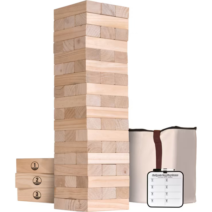 GoSports Giant Toppling Tower Tabletop Sports Game with Bonus Rules | Target