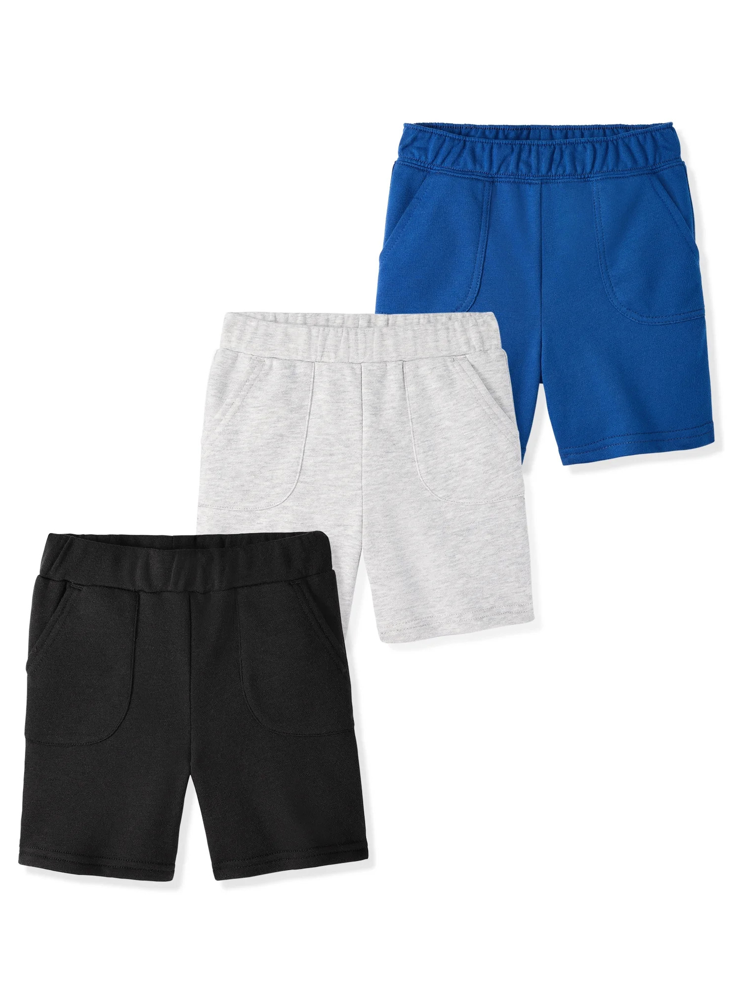 Garanimals Baby & Toddler Boy Cotton French Terry Pull-On Shorts, 3-Pack, 0M–6T | Walmart (US)