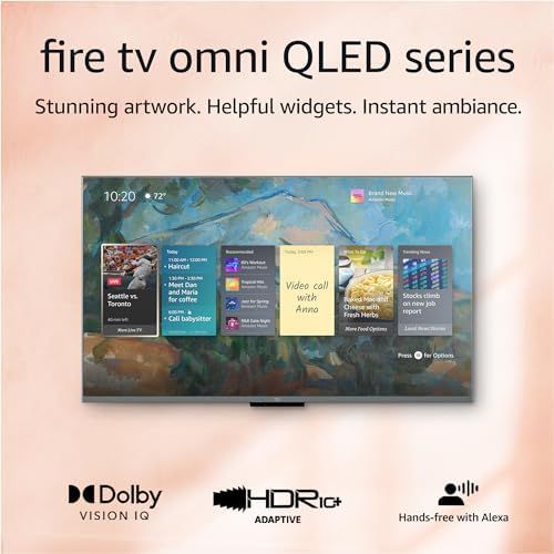 Amazon Fire TV 55" Omni QLED Series 4K UHD smart TV, Dolby Vision IQ, Fire TV Ambient Experience,... | Amazon (US)