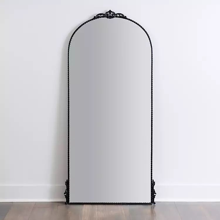 New! Black Metal Ornate Arch Large Mirror | Kirkland's Home