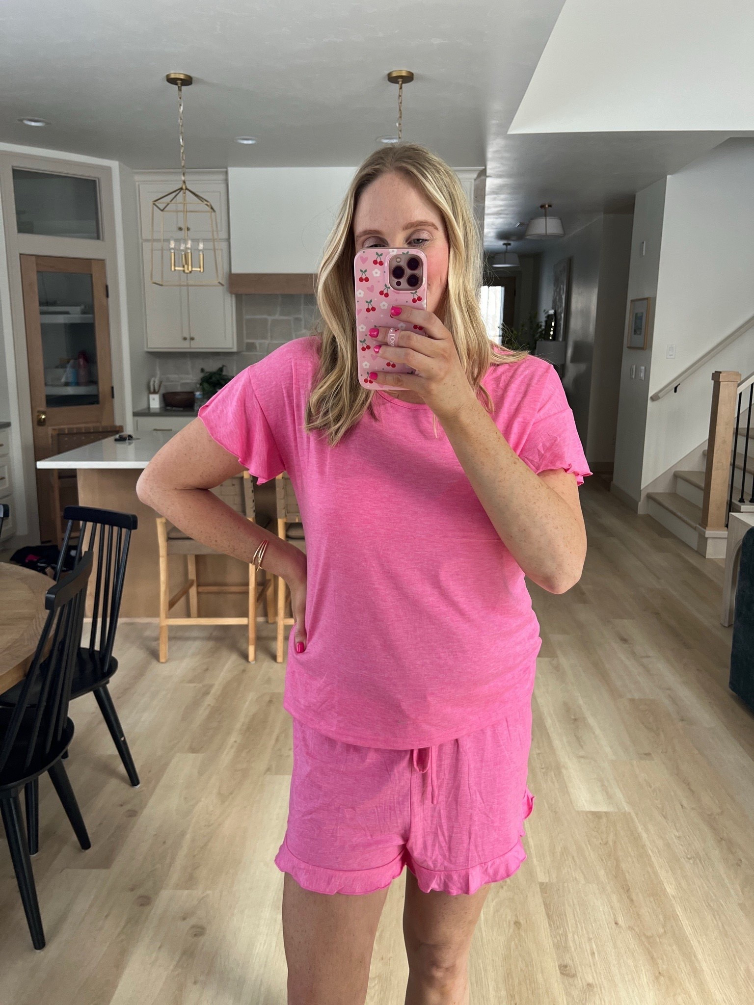 Absolutely love these new pjs with the ruffles! On sale! 

#LTKStyleTip #LTKFindsUnder50 