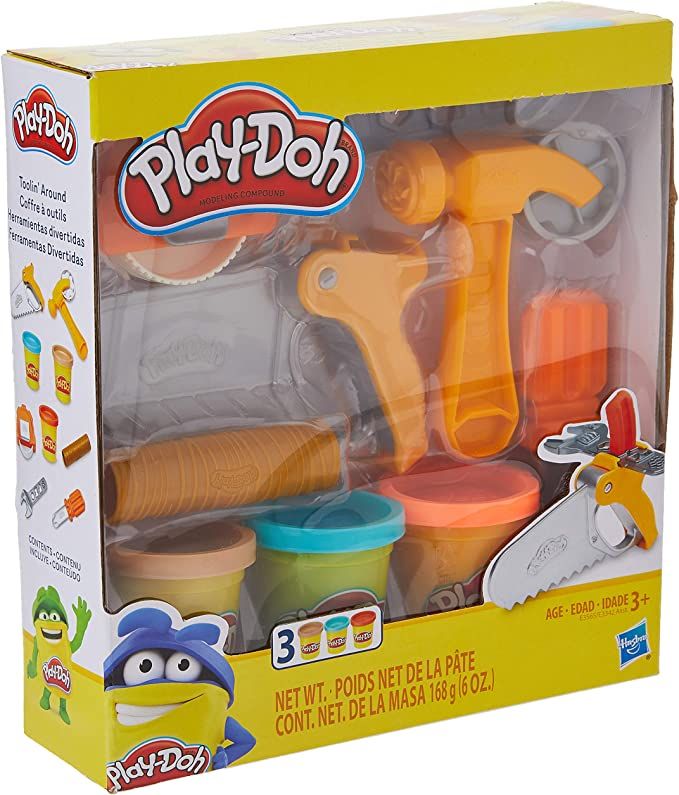 Play-Doh Toolin' Around Toy Tools Set for Kids with 3 Non-Toxic Colors | Amazon (US)