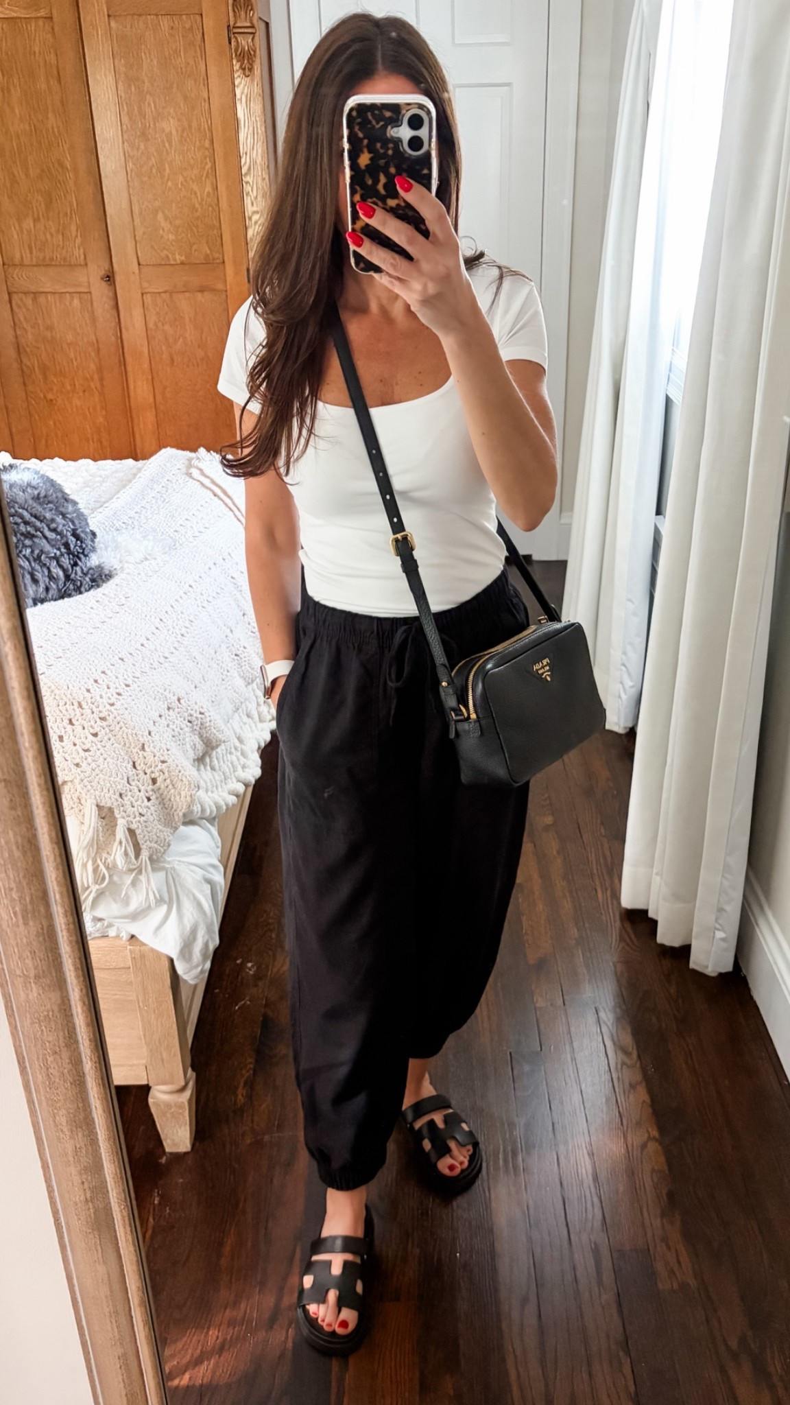 Weekend outfit.  These Old Navy pants come in petite! The shoes are by Steve Madden and are Hermes dupes. *Disclaimer the shoes hurt the tops of my feet, so I added gel pads to the strap.  Now they are comfortable.  I linked the gel pads, too.

#LTKootd #LTKPetite #LTKSeasonal