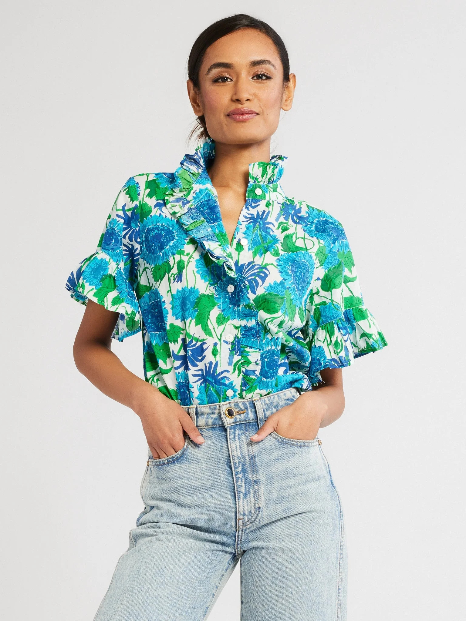 Shop Mille - Vanessa Top in Cornflower | Mille