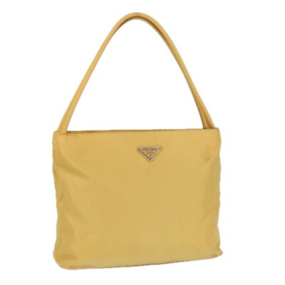 PRADA Tote Bag Nylon Yellow Silver Auth 100215  | eBay | eBay US