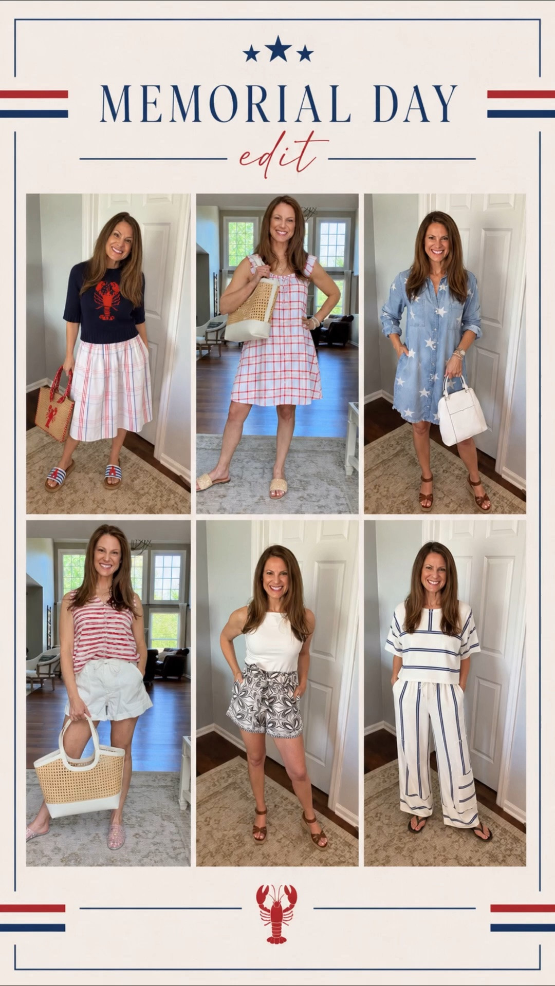 Summer outfits, summer dresses, vacation outfits, beach outfits, graduation guest outfit inspiration 🇺🇸✨ Sharing my Memorial Day edit featuring easy summer styles that are lightweight, comfortable, and perfect for everything from backyard BBQs to beach vacations and weekend getaways. Which look is your favorite?