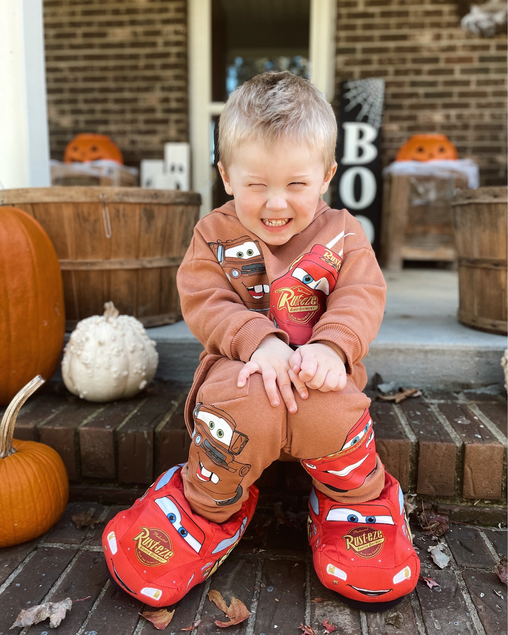 The cutest Lightning McQueen outfit for your Cars loving boy found at Walmart!!!

#LTKFamily #LTKSeasonal #LTKKids