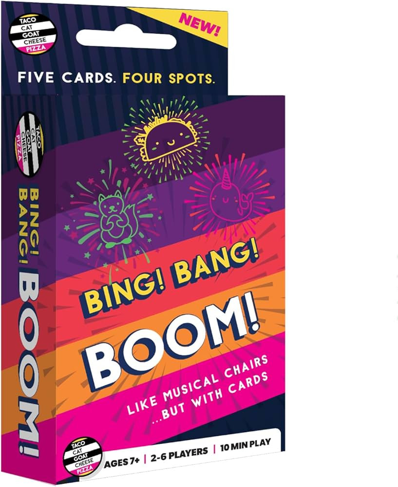 Bing Bang Boom Hilariously Fun Card Game for Family Game Night by Taco Cat Goat Cheese Pizza | Ea... | Amazon (US)