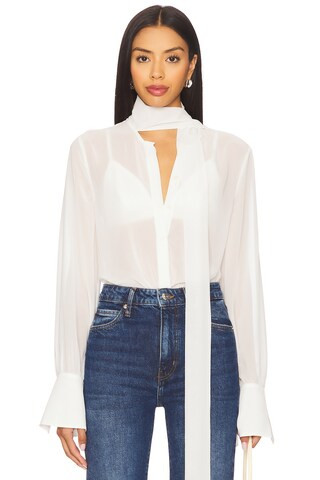 Lovers and Friends Michelle Sheer Top in White from Revolve.com | Revolve Clothing (Global)