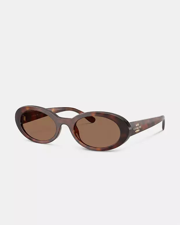 Narrow Oval Sunglasses | Coach Outlet US