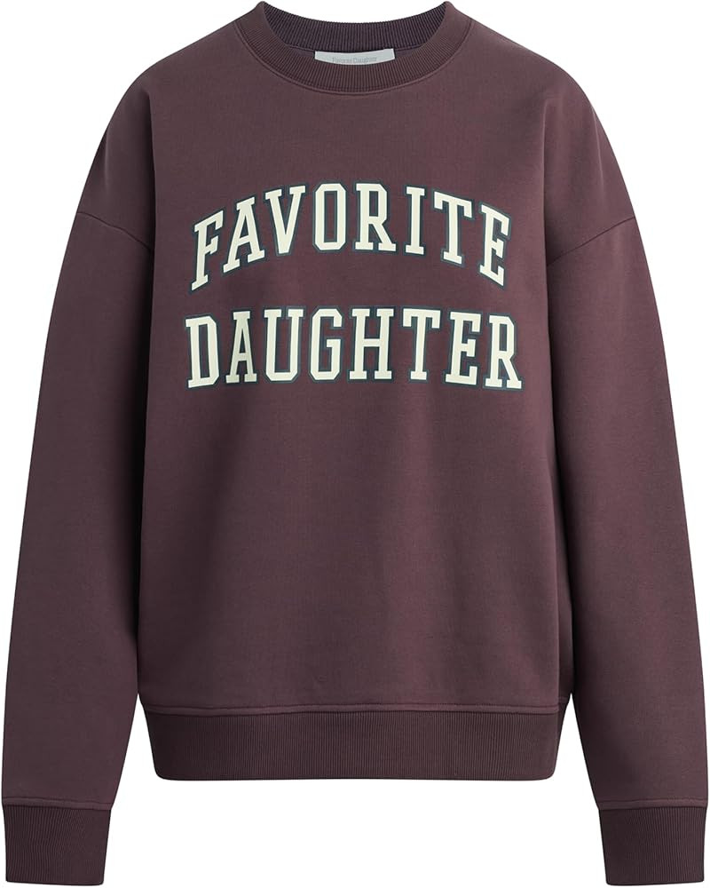 Favorite Daughter Womens The Collegiate Sweatshirt Obsolete | Amazon (US)