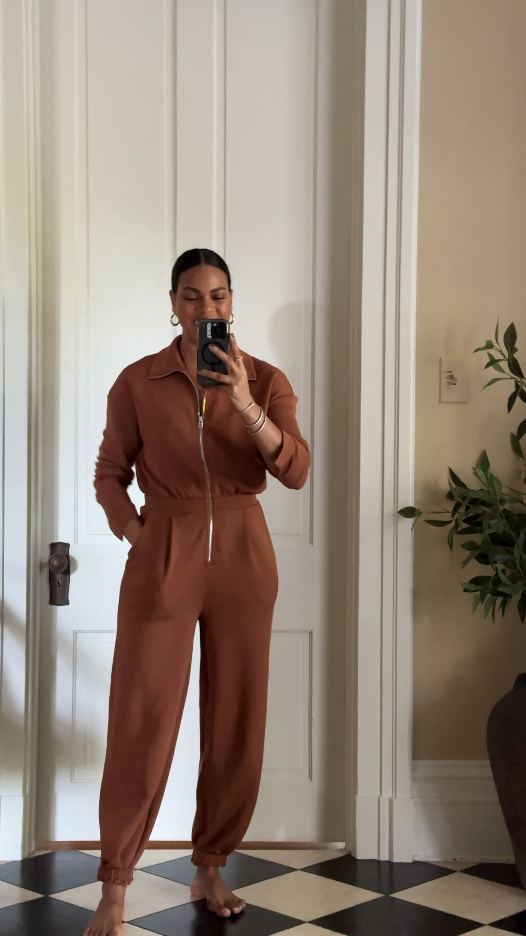 Love this Varley jumpsuit - feels amazing & such high quality. Comes in 5 colors, true to size, pleats, pockets, and cinched ankles. 

#LTKOver40 #LTKStyleTip