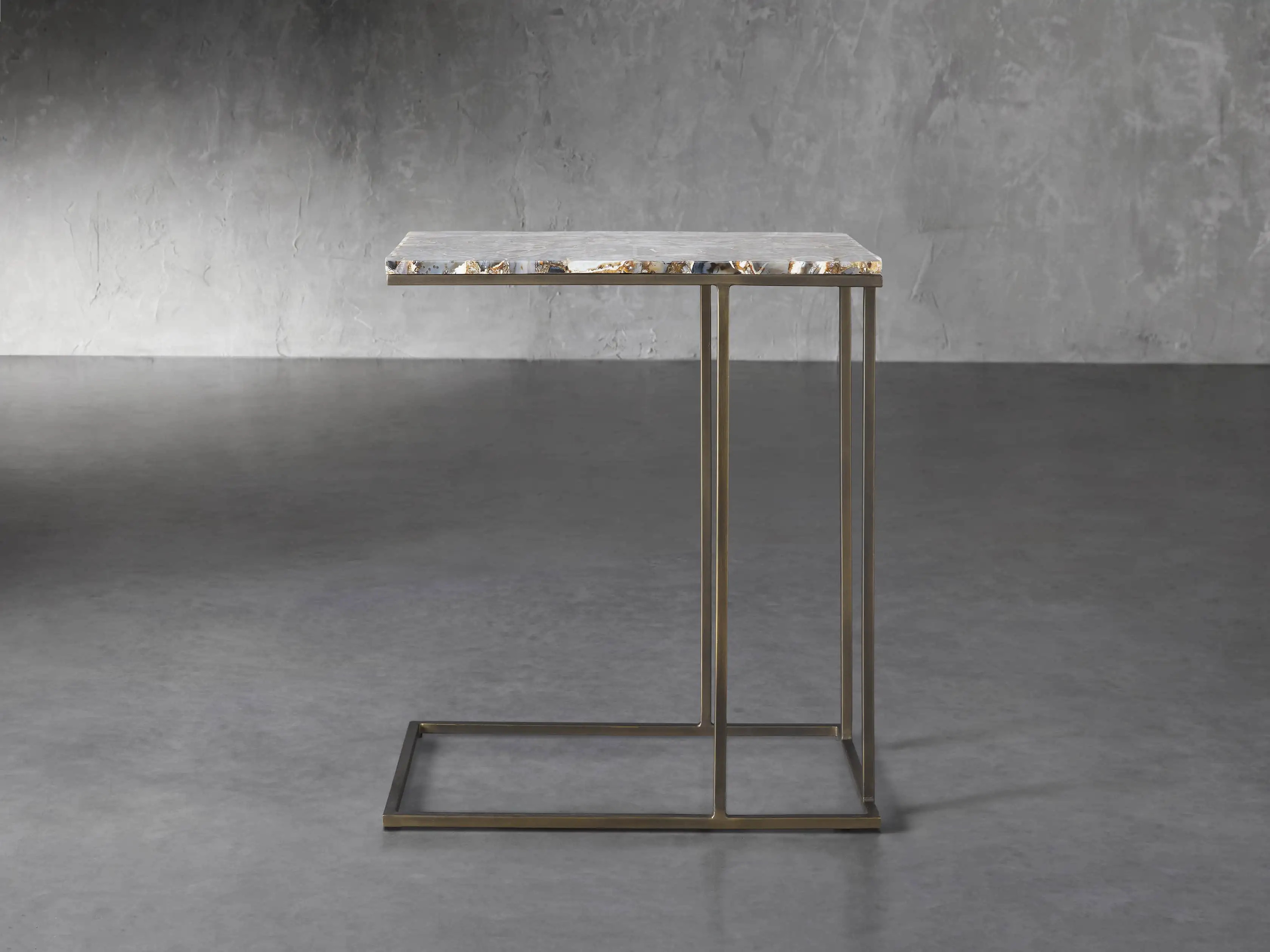 Ludlow Black Agate C Table | Arhaus