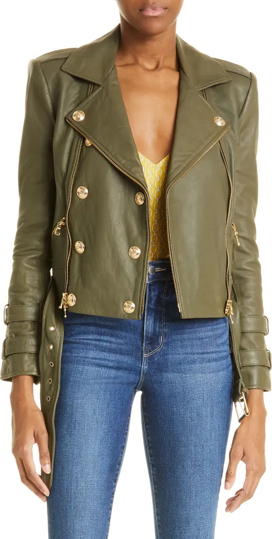 Billie Belted Leather Jacket | Nordstrom