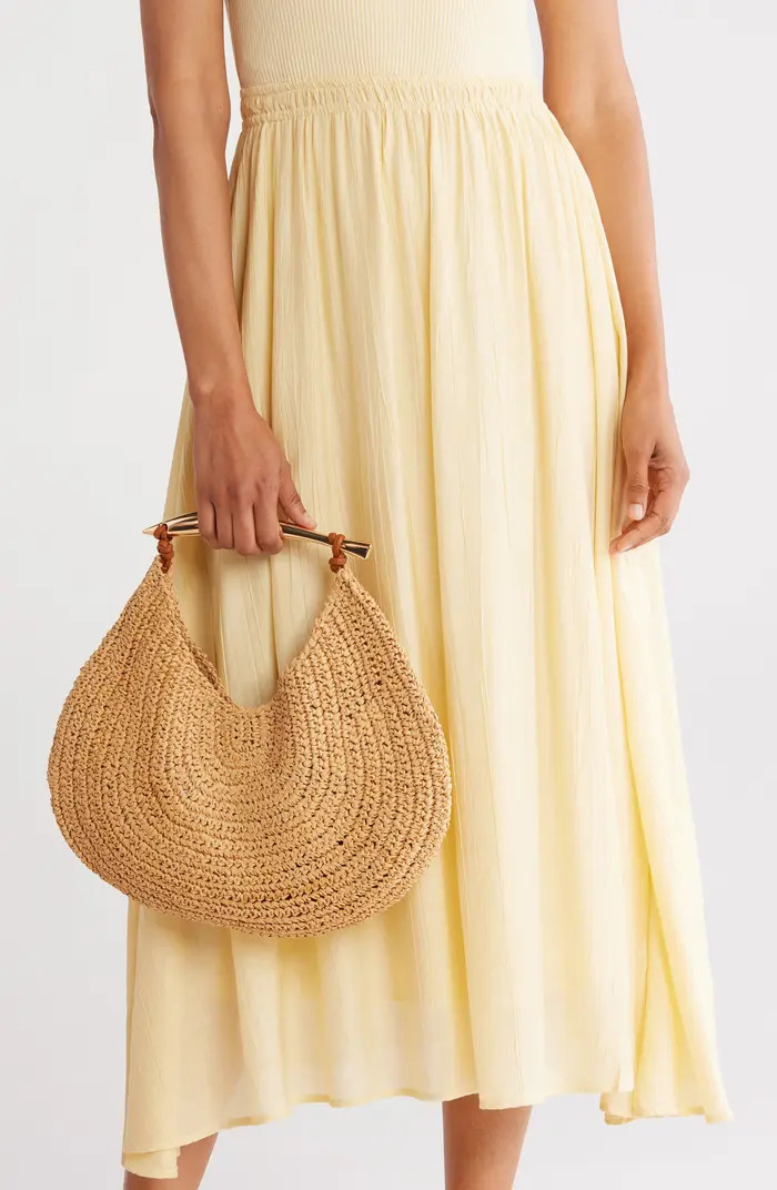 URBAN EXPRESSIONS HANDBAGS Straw Top Handle Satchel | Nordstromrack | Nordstrom Rack