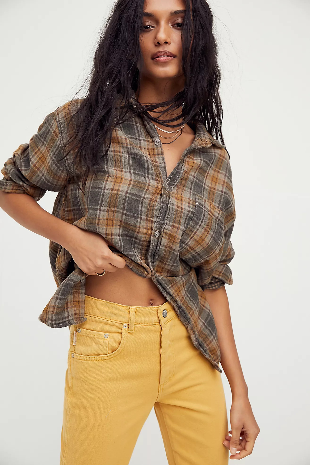 Oversized Plaid Shirt | Free People (Global - UK&FR Excluded)