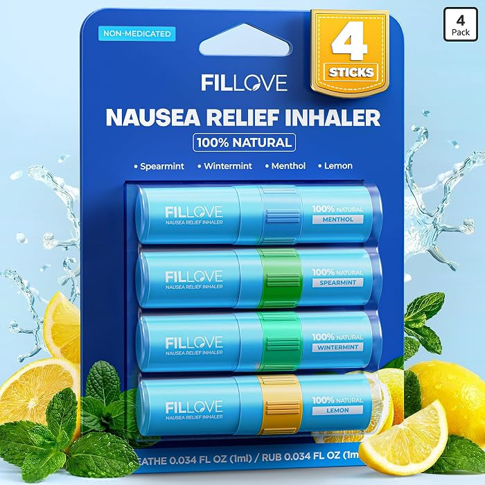 FILLOVE 1s Fast Nausea Relief Nasal Stick with 2-in-1 Motion Sickness Ease, 100% Natural Essentia... | Amazon (US)