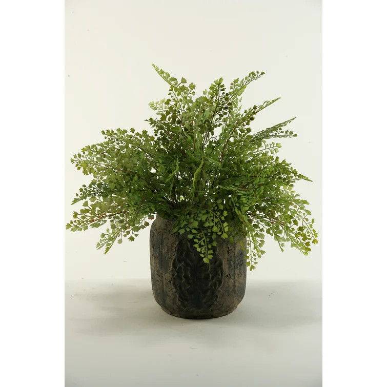 20'' Faux Fern Plant in Ceramic Planter | Wayfair North America