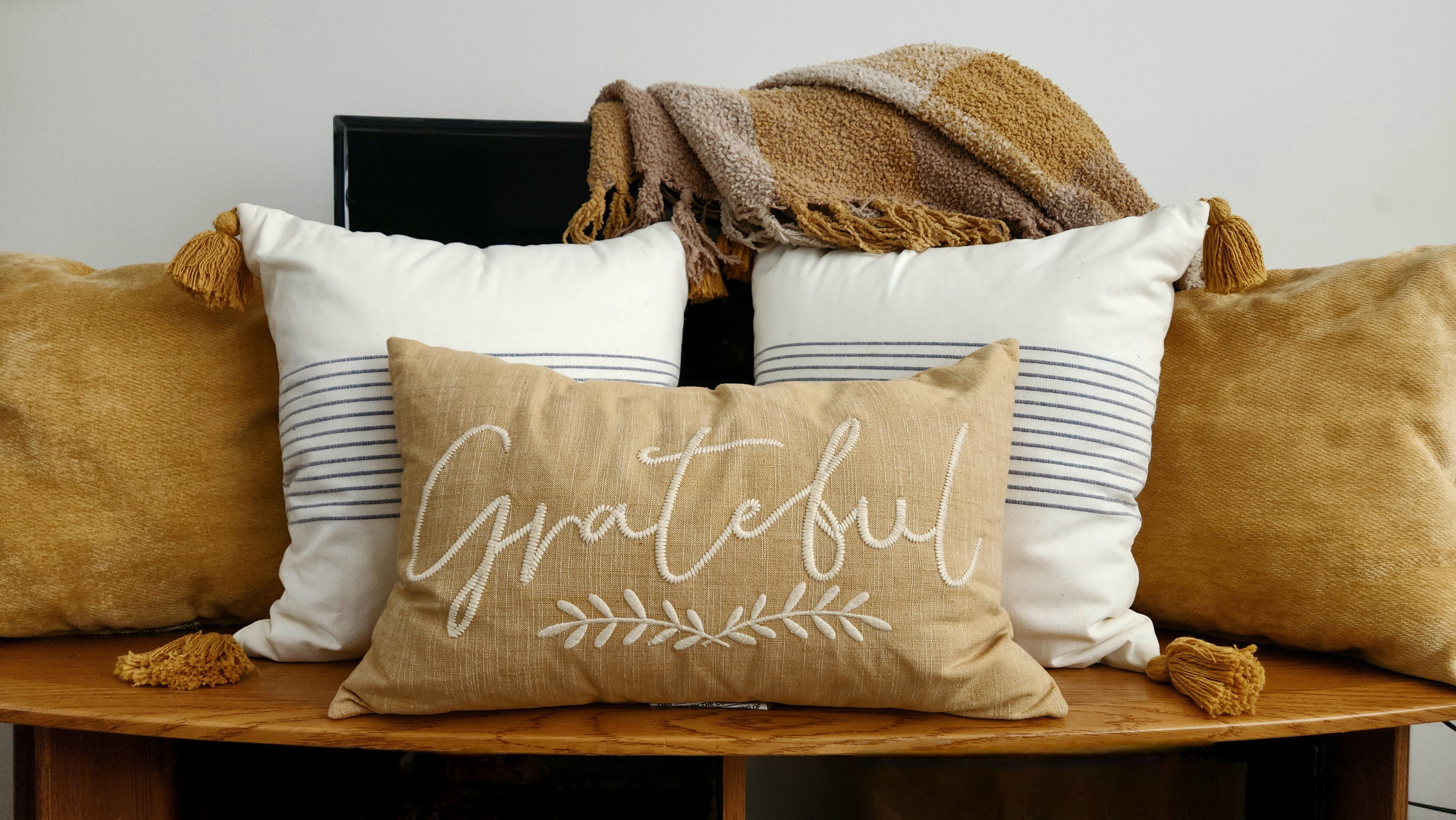 Spring home refresh, throw pillows, throw blanket, yellow, marigold, canary yellow, rectangle couch pillow, square chair pillows, decorative grateful embroidered pillow

#LTKHome #LTKdayinmylife #LTKSeasonal