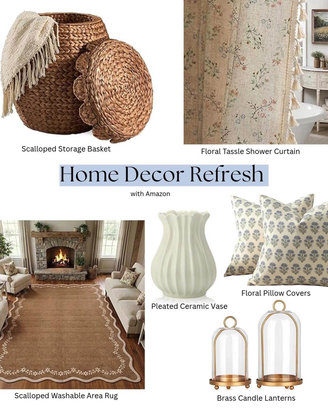 The sweetest home decor refresh with these pretty neutral pieces from Amazon. 🪻 Treat yourself, moms. 

 #LTKMothersDay #LTKSeasonal #LTKHome