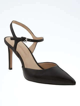 Madison 12-Hour Open Back Pump | Banana Republic US