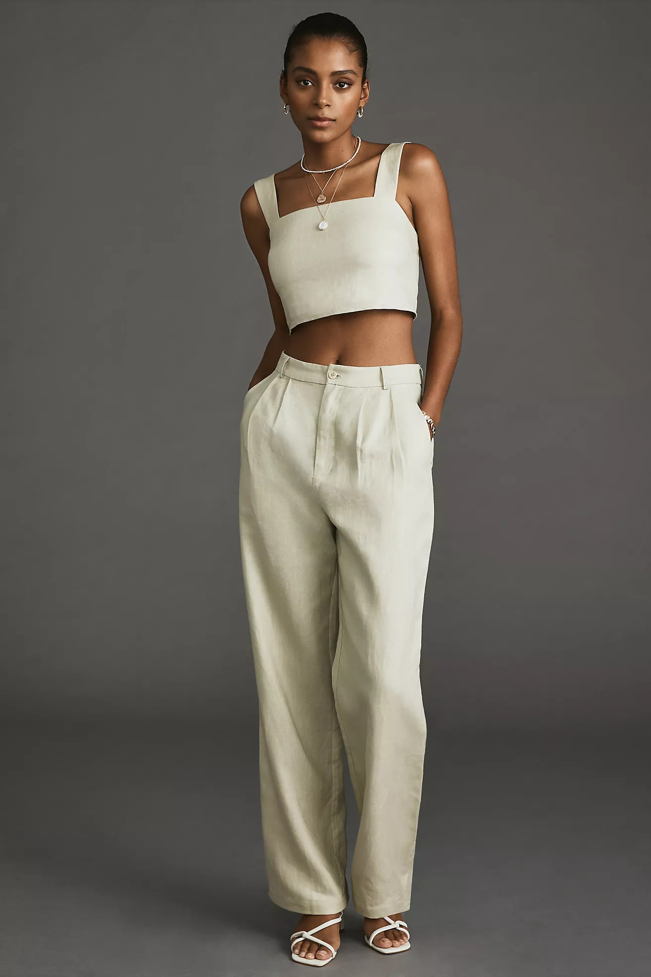 Reformation Olivia Linen Two-Piece Set | Anthropologie (US)