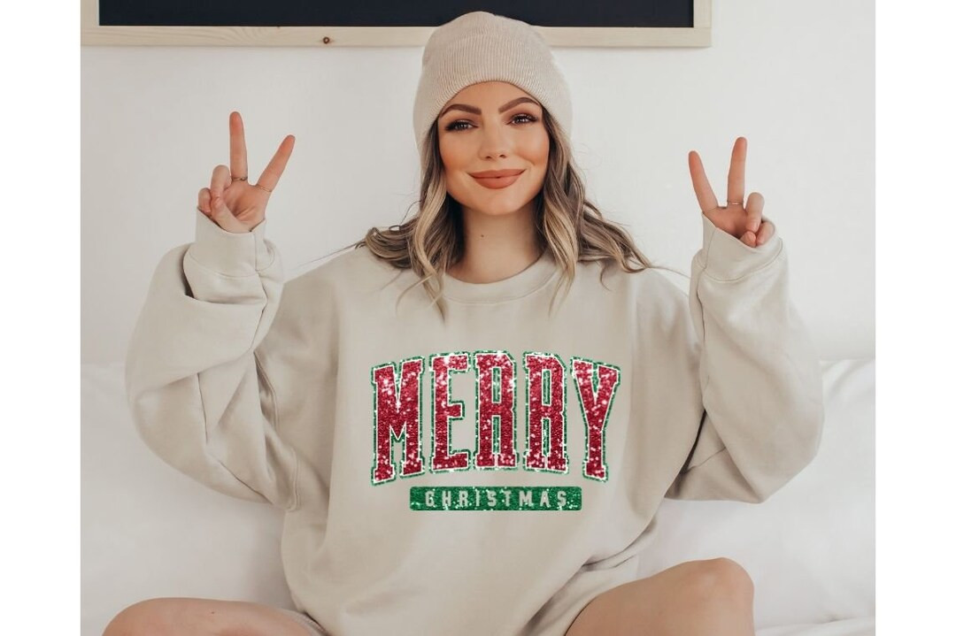 Merry Christmas Hoodie Merry Christmas Sweatshirt & Hoodie - Etsy | Etsy (US)