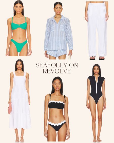 Some of my favorites Seafolly picks  on Revolve right now! Swimsuits, matching sets, and summer essentials 