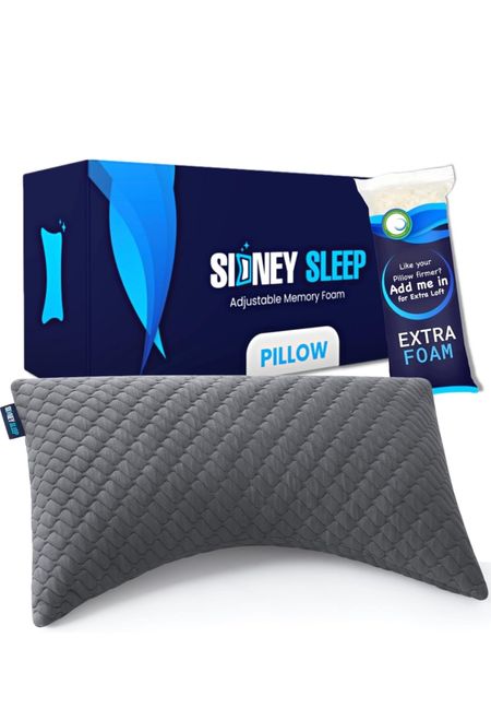 Best support for your neck if you get migraines. Comes with extra foam so you can add or take away from your pillow as you need to adjust your support accordingly.

#LTKOver40 #LTKHome #LTKActive