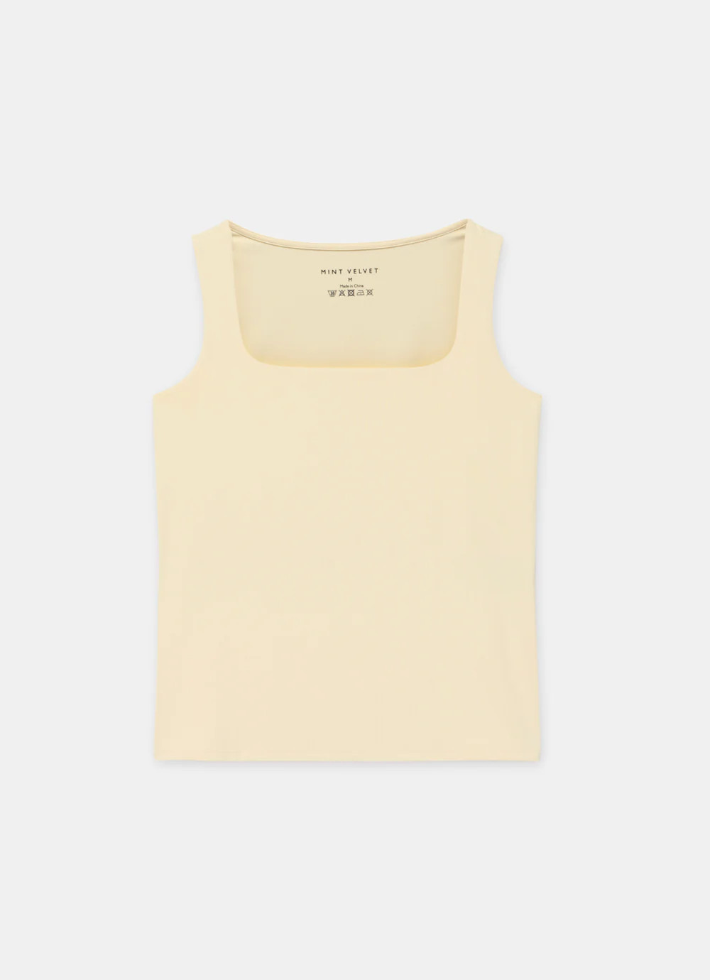 Butter Yellow Layering Scoop Neck Vest | Mint Velvet