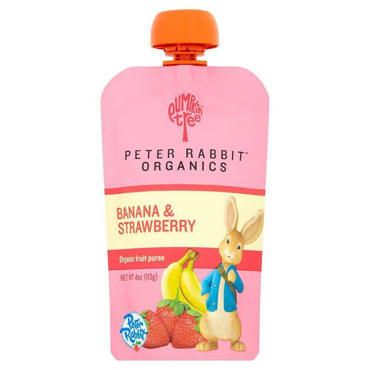 Peter Rabbit Organics Banana & Strawberry - 4oz | Target