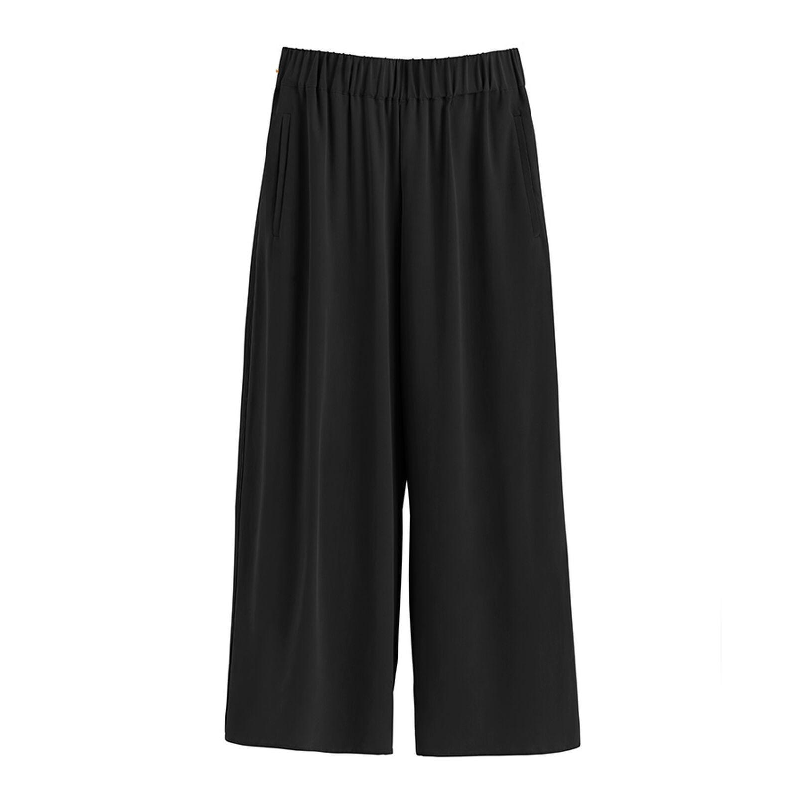 Washable Silk Wide-Leg Cropped Pant | Cuyana