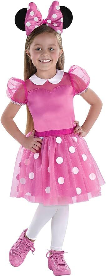 Party City Minnie Mouse Pink Halloween Costume for Girls | Amazon (US)