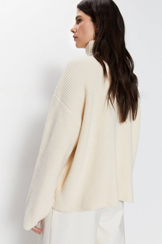 Roll Neck Sweater | Warehouse UK & IE