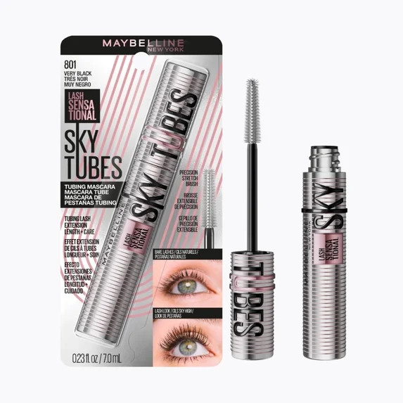 Maybelline Lash Sensational Sky Tubes Tubing Mascara Extension-Like Length Conditioning with Shea... | Walmart (US)