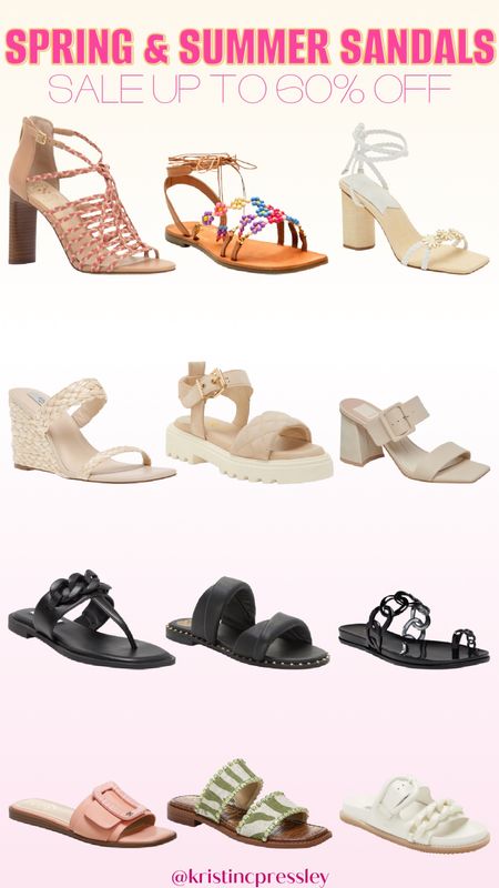 Spring shoe sale. Summer shoes. Summer sandals. Spring heels. Wedding guest shoes. Raffia sandals. Raffia wedges. Beaded sandals. 

#LTKsalealert #LTKshoecrush #LTKSeasonal