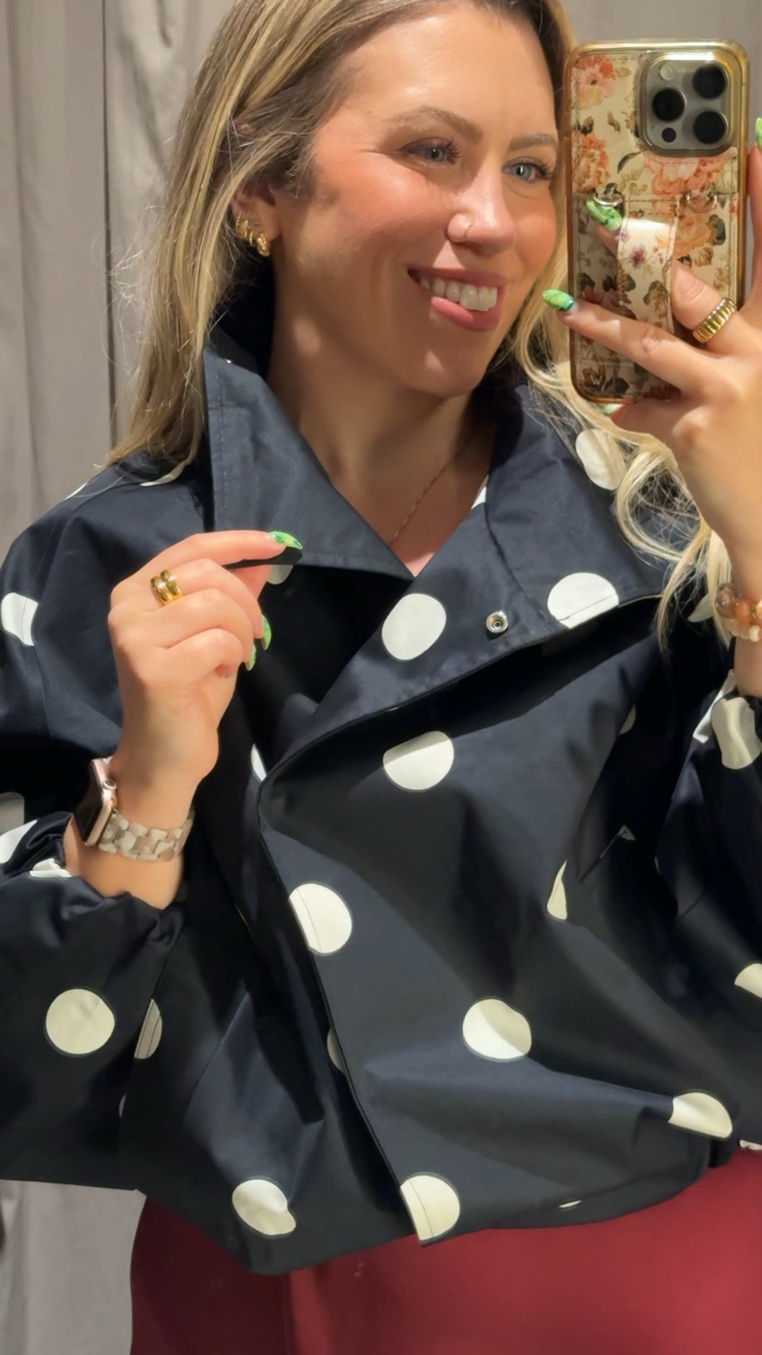 love the funnel neck jacket fall trend. fall jacket, fall fashion hauls, wearing a large. 

 #LTKSeasonal #LTKOver40 #LTKMidsize