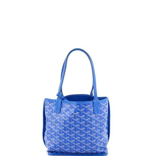 Pre-Owned Goyard Anjou Reversible Tote Coated Canvas Mini in Blue at Nordstrom, Size X-Small | Nordstrom